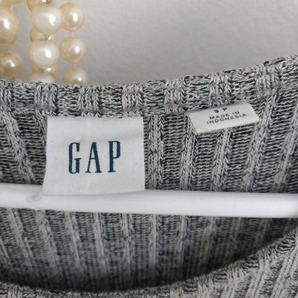 GAP Short Sleeved A-Line Dress Grey - Picture 2 of 4